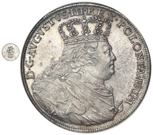 Augustus III of Poland, Thaler Leipzig 1754 EDC - NGC MS60 - ex. Potocki