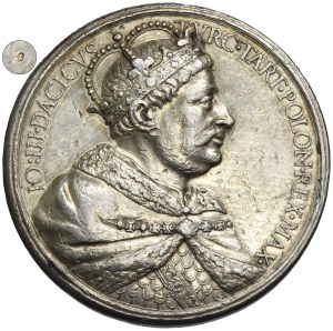 John III Sobieski, Medal Grzymułtowski treaty with Russia 1686 - VERY RARE, SILVER, ex. Potocki