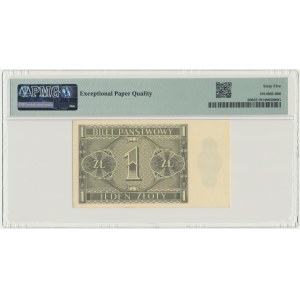 1 złoty 1938 - J - PMG 65 EPQ