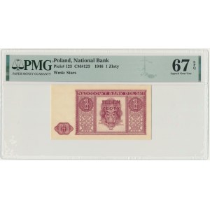 1 zloty, 1946 - PMG 67 EPQ