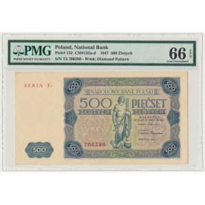 500 zlotych, 1947 - T2 - PMG 66 EPQ