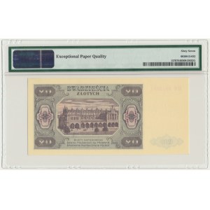 20 zlotys 1948 - HM 98... - PMG 67 EPQ - papier PLASTIFIÉ