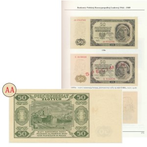 50 złotych 1948 - AA - Ilustrowany w katalogu Czesława Miłczaka