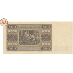 500 złotych 1948 - AA -