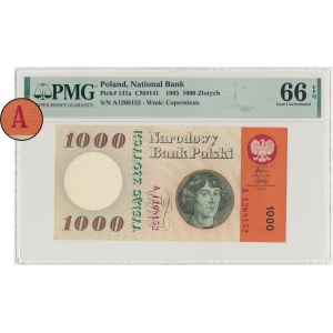 1,000 zloty 1965 - A - PMG 66 EPQ