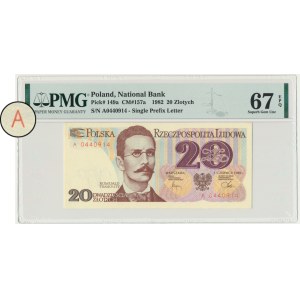 20 zlotych, 1982 - A - PMG 67 EPQ - first series