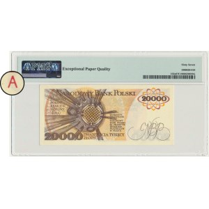 20,000 zlotys, 1989 - A - PMG 67 EPQ - first series