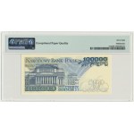 100.000 złotych 1990 - A - PMG 68 EPQ - pierwsza seria