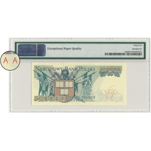 500,000 zlotys, 1990 - AA - PMG 65 EPQ - VERY RARE