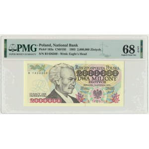 2 millions de zlotys 1993 - B - PMG 66 EPQ