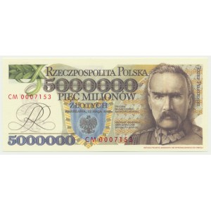 5 million zloty, 1995 - CM -