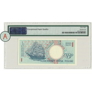 1 złoty 1990 - A - PMG 68 EPQ - pierwsza seria