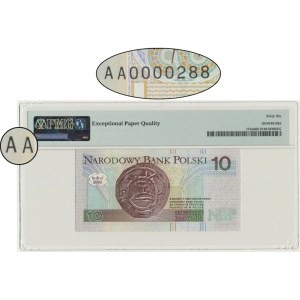 10 zlotych, 1994 - AA 0000288 - PMG 66 EPQ - low serial number