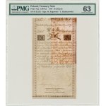 10 zlotych 1794 - B - reissue D&C BLAUW - with coat of arms in filigree - PMG 63