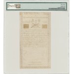 10 zlotych 1794 - B - reissue D&C BLAUW - with coat of arms in filigree - PMG 63