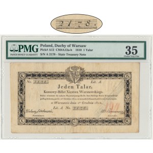 1 thaler, 1810 – Sobolewski – with a die mark – PMG 35 – LOW NUMBER