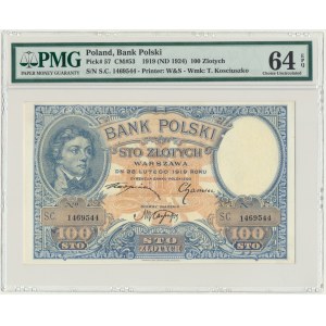 100 złotych 1919 - S.C. - PMG 64 EPQ