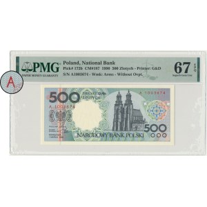 500 złotych 1990 - A - PMG 67 EPQ