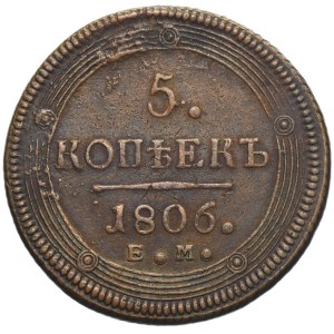 Russland, Alexander I., 5 Kopeken, Jekaterinburg 1806 EM