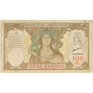 Tahiti, 100 Francs (1939-65)