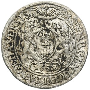 John II Casimir, 1/4 Thaler Danzig 1658/7 DL