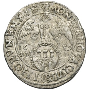 John II Casimir, 1/4 Thaler Thorn 1659 HDL