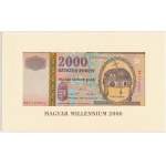 Ungarn, 2.000 Forint 2000 – Gedenkbanknote in einer Emissionsmappe –