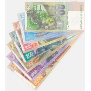Slovakia, 20-5.000 Korun 2000 - commemorative note - (7 pcs.)