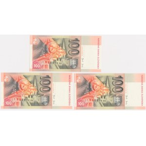 Slovakia, 100 Korun 2004 (3 pcs.)