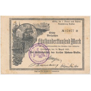 Świnoujście (Swinemünde), 500,000 marks, 1923