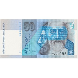 Slovakia, 50 Korun 1993 - 7-digits -