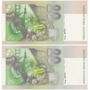 Slovakia, 20 Korun 1993 (2 pcs.)