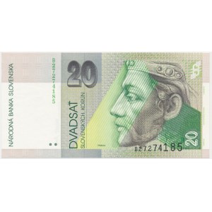 Slovakia, 20 Korun 1993