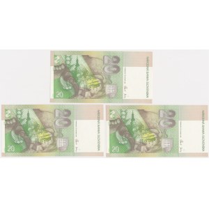 Słowacja, 20 koron 2006 (3 szt.)