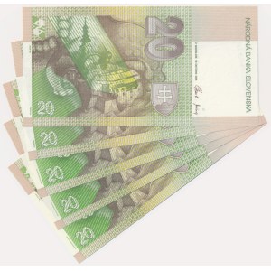 Slovakia, 20 Korun 2006 (5 pcs.)
