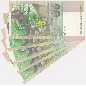 Slovakia, 20 Korun 1999 (5 pcs.)