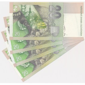 Slovakia, 20 Korun 1997 (4 pcs.)