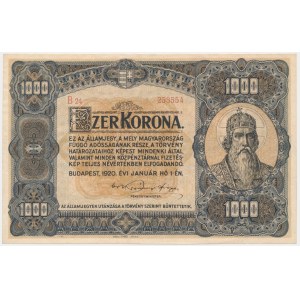 Hungary, 1.000 Korona 1920