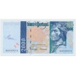 Portugal, 2.000 Escudos 2000 - with autograph of the designer Czesław Słania