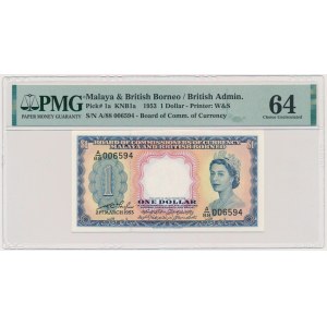 Malaya, Britisch-Borneo, 1 Dollar 1953 – PMG 64