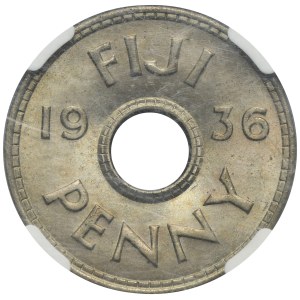 Fiji, Edward VIII, 1 Penny London 1936 - NGC MS65