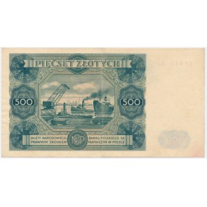 500 zlotych, 1947 - A2 - rare series