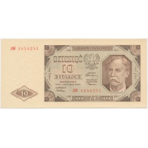 10 zlotych, 1948 - AW -