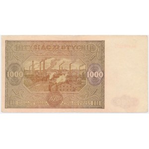 1,000 zlotys, 1946 – Bw. – THE MOST COMMON VARIETY