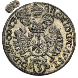 Österreich, Karl VI., 3 Kreuzer, Hall 1734