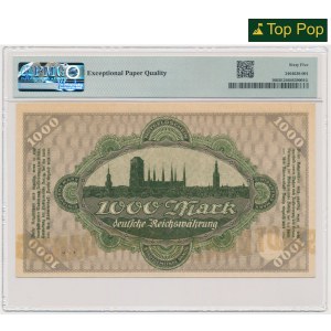 Gdańsk, 1.000 marek 1923 - PMG 65 EPQ