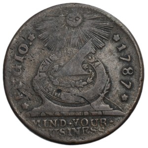 USA, 1 cent New Haven 1787 – Fugio Cent – VZÁCNY