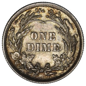 USA, 1 Dime Philadelphia 1893 - Barber