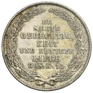 Germany, Kingdom of Saxony, Friedrich Augustus II, 1/3 Thaler posthumous Dresden 1854