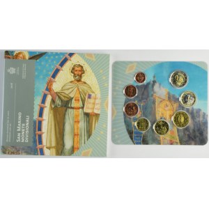 Set, San Marino, Euro coins 2018 (8 pcs.)